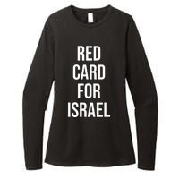 Hampden Park Red Card For Israel Womens CVC Long Sleeve Shirt