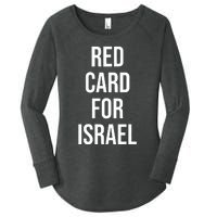 Hampden Park Red Card For Israel Women's Perfect Tri Tunic Long Sleeve Shirt