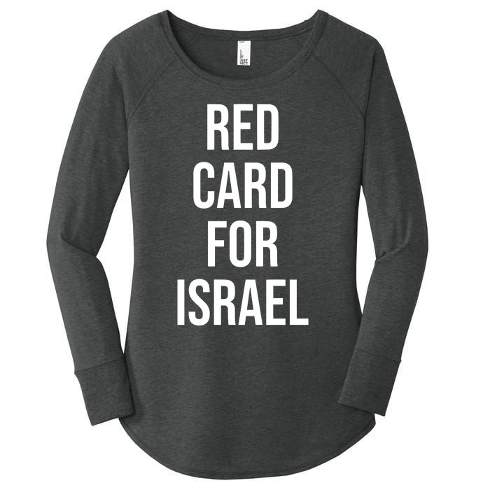 Hampden Park Red Card For Israel Women's Perfect Tri Tunic Long Sleeve Shirt