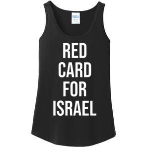 Hampden Park Red Card For Israel Ladies Essential Tank