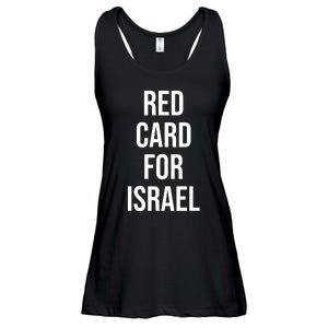 Hampden Park Red Card For Israel Ladies Essential Flowy Tank