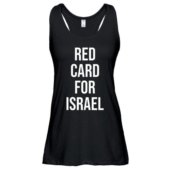 Hampden Park Red Card For Israel Ladies Essential Flowy Tank