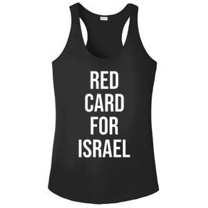 Hampden Park Red Card For Israel Ladies PosiCharge Competitor Racerback Tank