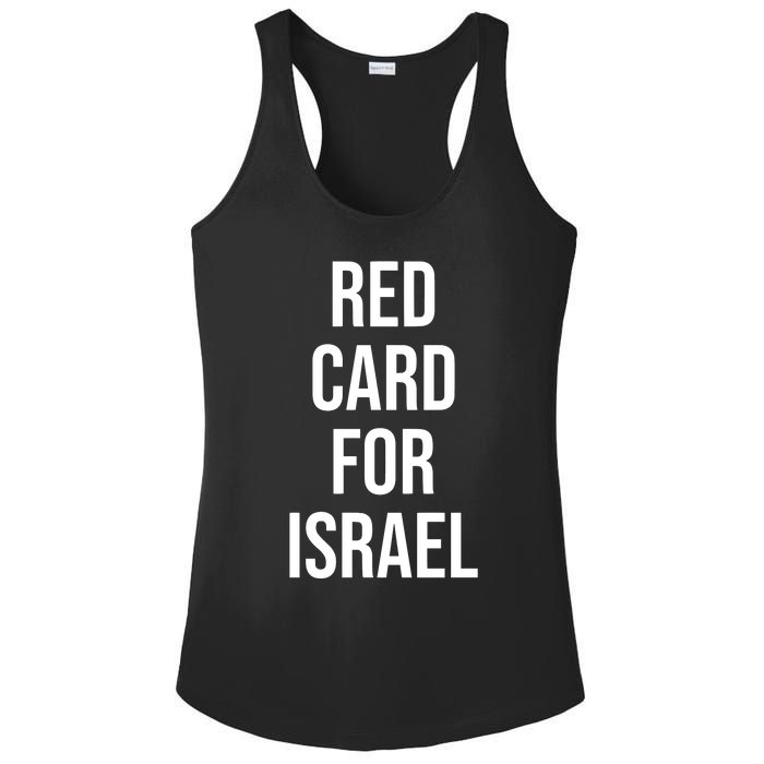 Hampden Park Red Card For Israel Ladies PosiCharge Competitor Racerback Tank