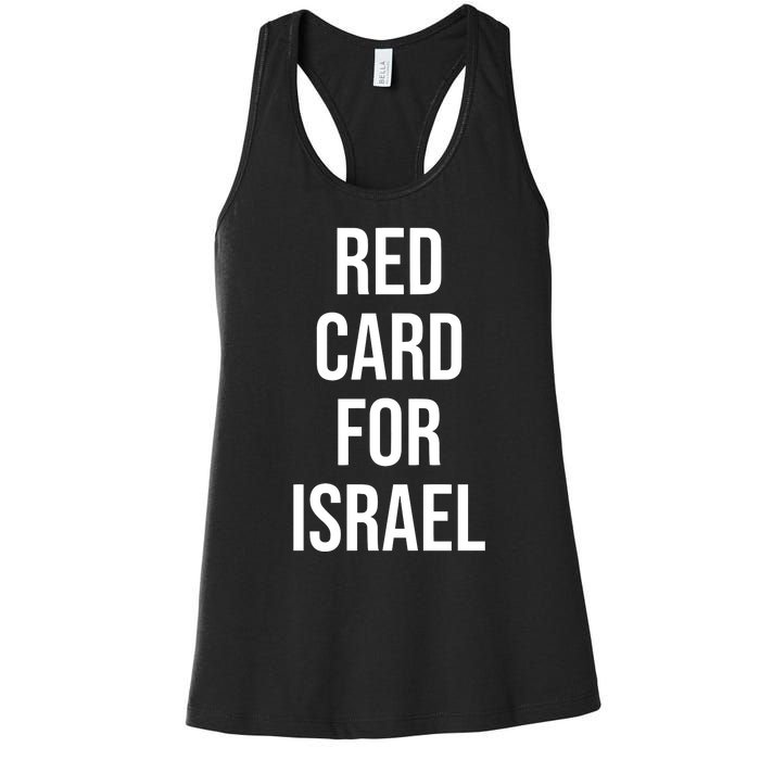 Hampden Park Red Card For Israel Women's Racerback Tank