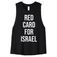 Hampden Park Red Card For Israel Women's Racerback Cropped Tank