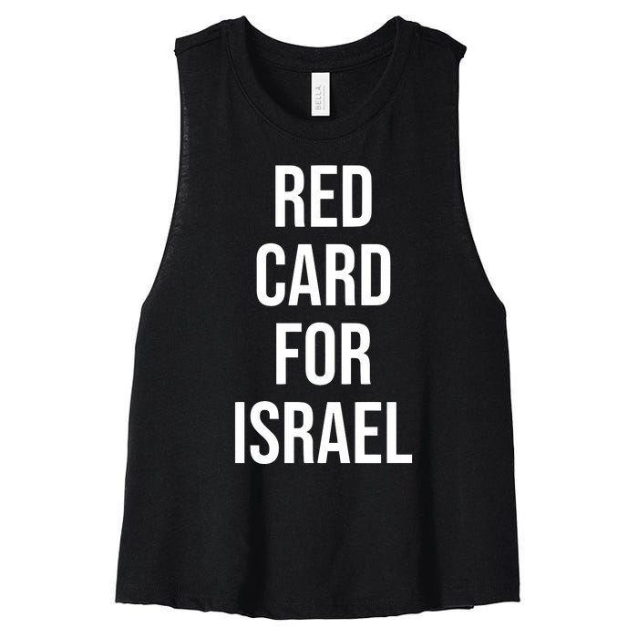 Hampden Park Red Card For Israel Women's Racerback Cropped Tank