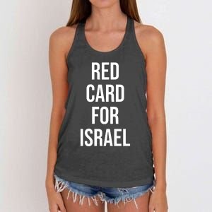 Hampden Park Red Card For Israel Women's Knotted Racerback Tank