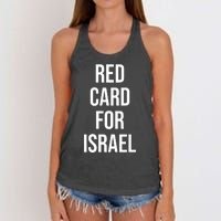 Hampden Park Red Card For Israel Women's Knotted Racerback Tank