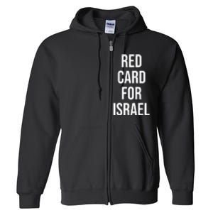 Hampden Park Red Card For Israel Full Zip Hoodie