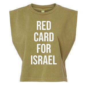 Hampden Park Red Card For Israel Garment-Dyed Women's Muscle Tee