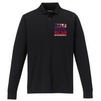 Half Puerto Rican Is Better Than None Puerto Rican Performance Long Sleeve Polo