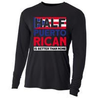 Half Puerto Rican Is Better Than None Puerto Rican Cooling Performance Long Sleeve Crew