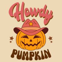 Howdy Pumpkin Retro Cute Halloween Zip Tote Bag