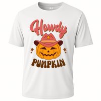 Howdy Pumpkin Retro Cute Halloween Cooling Performance Crew T-Shirt