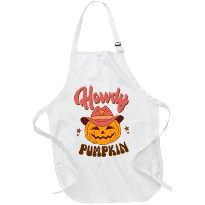 Howdy Pumpkin Retro Cute Halloween Apron