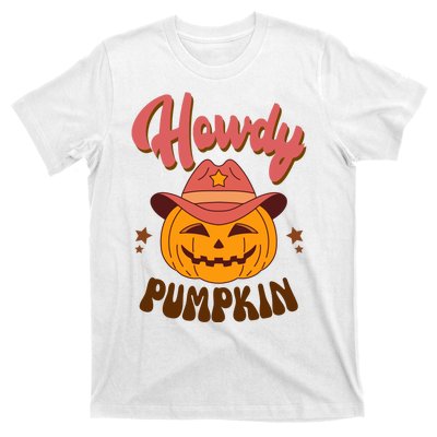 Howdy Pumpkin Retro Cute Halloween T-Shirt