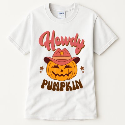 Howdy Pumpkin Retro Cute Halloween Tall T-Shirt