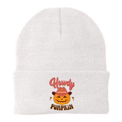 Howdy Pumpkin Retro Cute Halloween Beanie