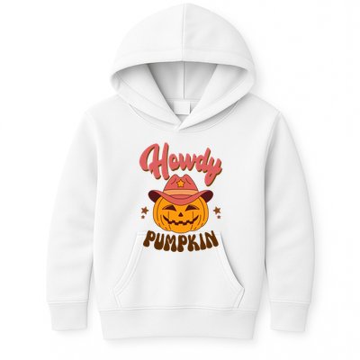 Howdy Pumpkin Retro Cute Halloween Kids Hoodie