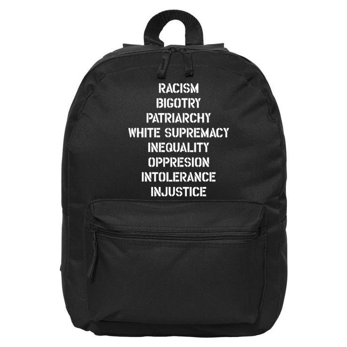 Hasan Piker Racism Bigotry Patriarchy White Supremacy Inequality Oppression Into 16 in Basic Backpack