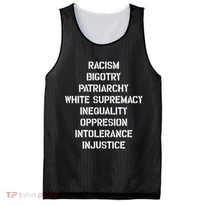 Hasan Piker Racism Bigotry Patriarchy White Supremacy Inequality Oppression Into Mesh Reversible Basketball Jersey Tank