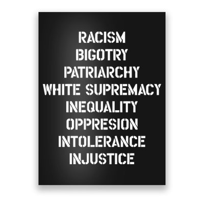 Hasan Piker Racism Bigotry Patriarchy White Supremacy Inequality Oppression Into Poster