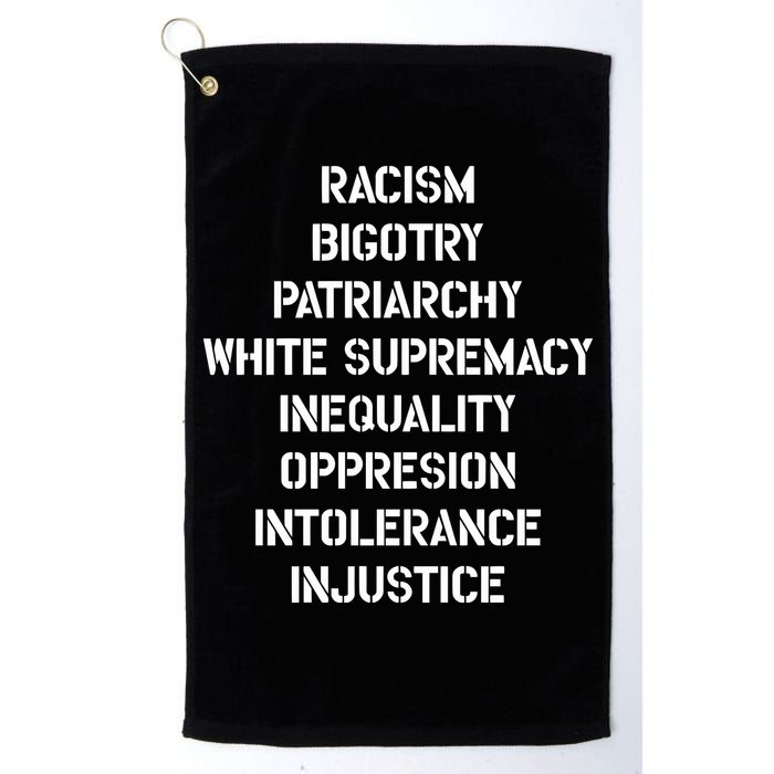 Hasan Piker Racism Bigotry Patriarchy White Supremacy Inequality Oppression Into Golf Towel