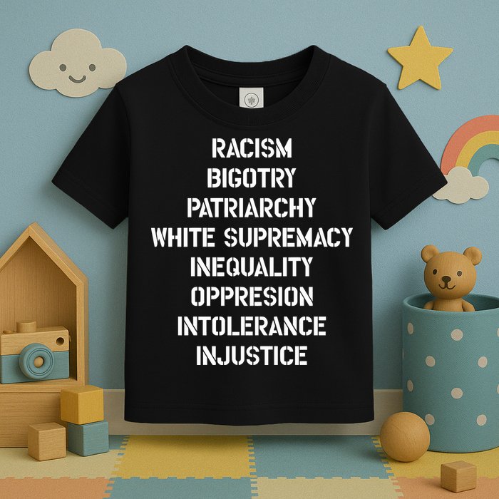 Hasan Piker Racism Bigotry Patriarchy White Supremacy Inequality Oppression Into Toddler T-Shirt
