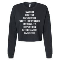 Hasan Piker Racism Bigotry Patriarchy White Supremacy Inequality Oppression Into Cropped Pullover Crew