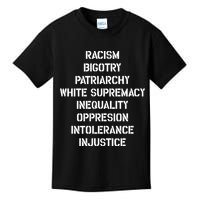 Hasan Piker Racism Bigotry Patriarchy White Supremacy Inequality Oppression Into Kids T-Shirt