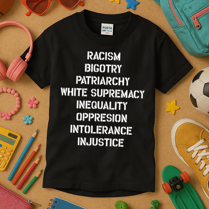 Hasan Piker Racism Bigotry Patriarchy White Supremacy Inequality Oppression Into Kids T-Shirt