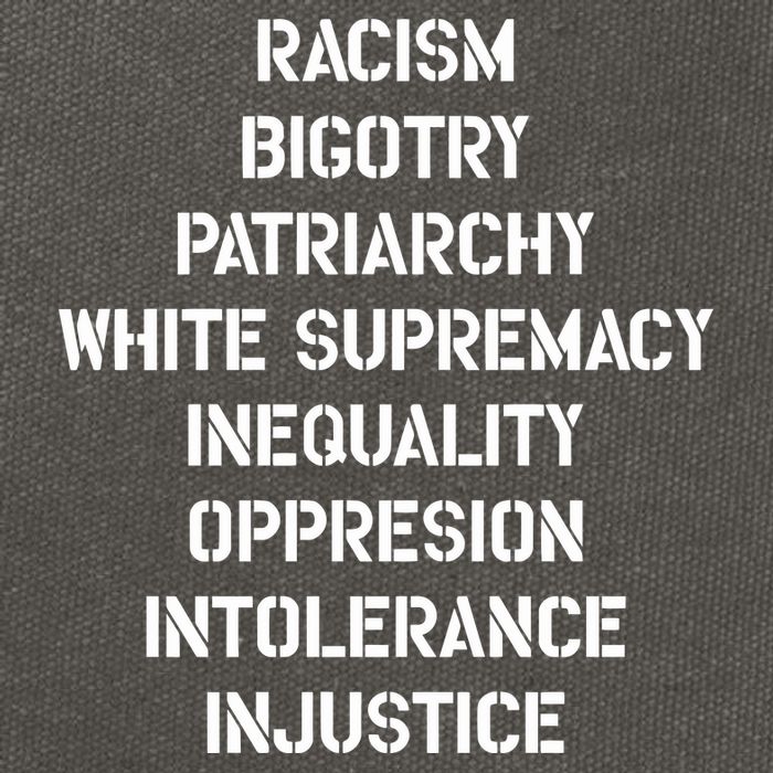 Hasan Piker Racism Bigotry Patriarchy White Supremacy Inequality Oppression Into Cotton Canvas Backpack
