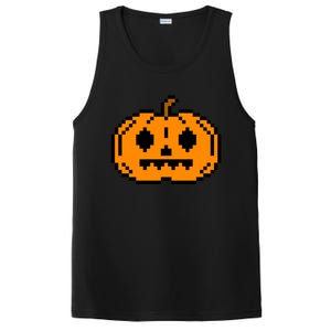 Halloween Pumpkin Retro Gaming Gift Jackolantern Face Gift PosiCharge Competitor Tank