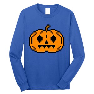 Halloween Pumpkin Retro Gaming Gift Jackolantern Face Gift Long Sleeve Shirt