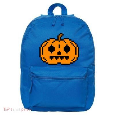 Halloween Pumpkin Retro Gaming Gift Jackolantern Face Gift 16 in Basic Backpack