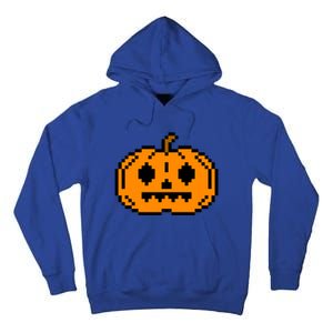 Halloween Pumpkin Retro Gaming Gift Jackolantern Face Gift Tall Hoodie