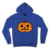 Halloween Pumpkin Retro Gaming Gift Jackolantern Face Gift Tall Hoodie