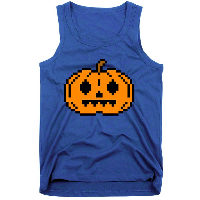 Halloween Pumpkin Retro Gaming Gift Jackolantern Face Gift Tank Top