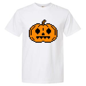 Halloween Pumpkin Retro Gaming Gift Jackolantern Face Gift Garment-Dyed Heavyweight T-Shirt