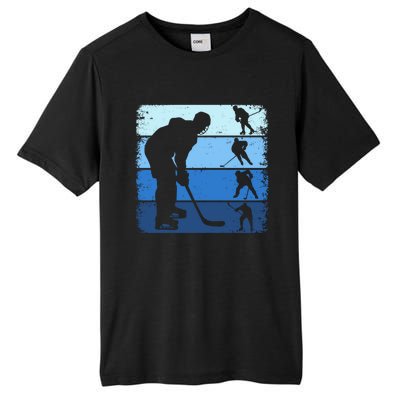 Hockey Player Retro Vintage Ice Hockey Gift Tall Fusion ChromaSoft Performance T-Shirt