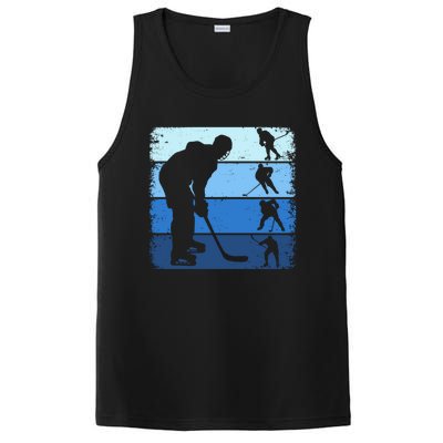 Hockey Player Retro Vintage Ice Hockey Gift PosiCharge Competitor Tank