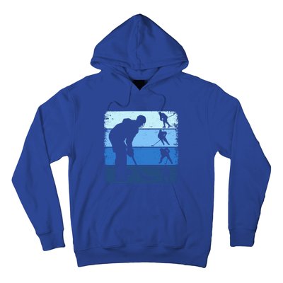 Hockey Player Retro Vintage Ice Hockey Gift Hoodie