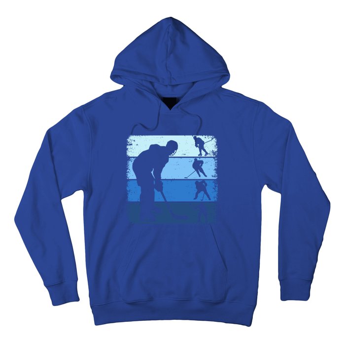 Hockey Player Retro Vintage Ice Hockey Gift Hoodie