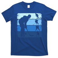 Hockey Player Retro Vintage Ice Hockey Gift T-Shirt