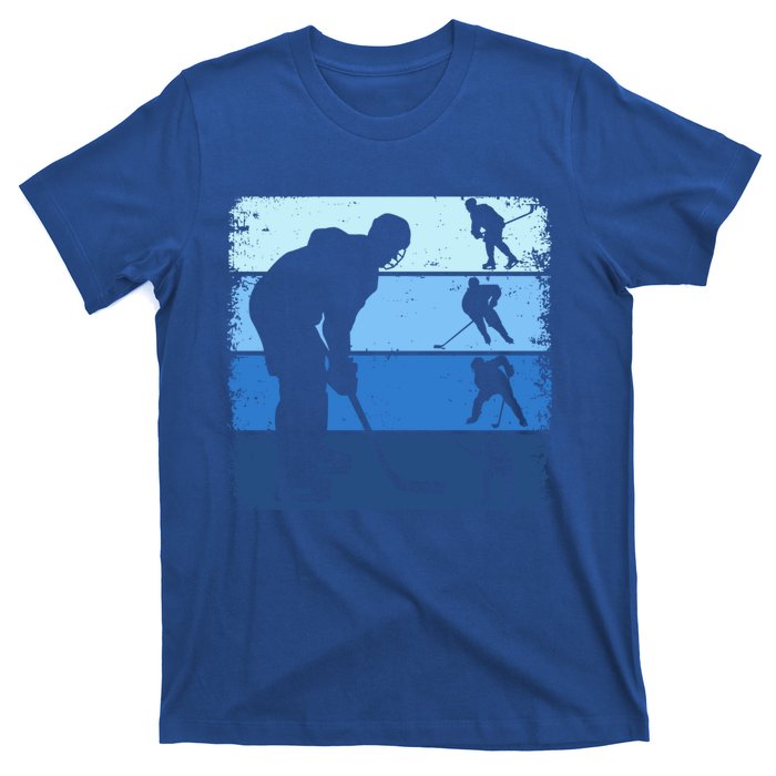 Hockey Player Retro Vintage Ice Hockey Gift T-Shirt