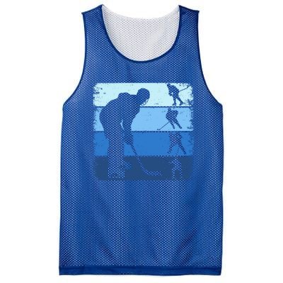 Hockey Player Retro Vintage Ice Hockey Gift Mesh Reversible Basketball Jersey Tank