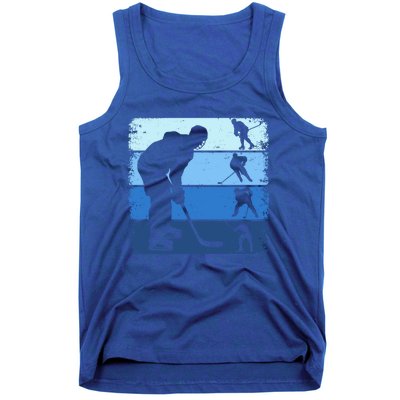 Hockey Player Retro Vintage Ice Hockey Gift Tank Top