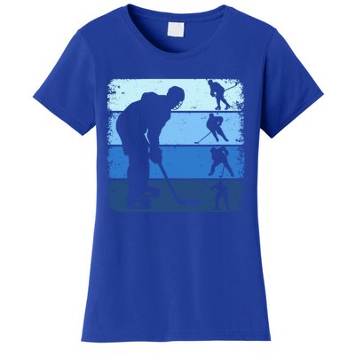 Hockey Player Retro Vintage Ice Hockey Gift Women's T-Shirt