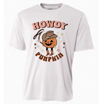 Howdy Pumpkin Rodeo Western Fall Southern Halloween  Cooling Performance Crew T-Shirt